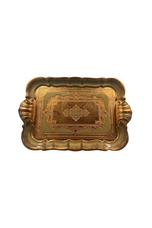 Roy King Ması Ms60 Dikd.İstridye Kulp Kahve Tepsi 28*19 Sage - Image 1