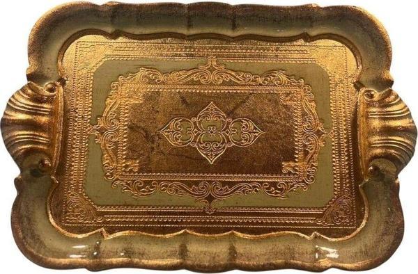 Roy King Ması Ms60 Dikd.İstridye Kulp Kahve Tepsi 28*19 Sage - Image 1