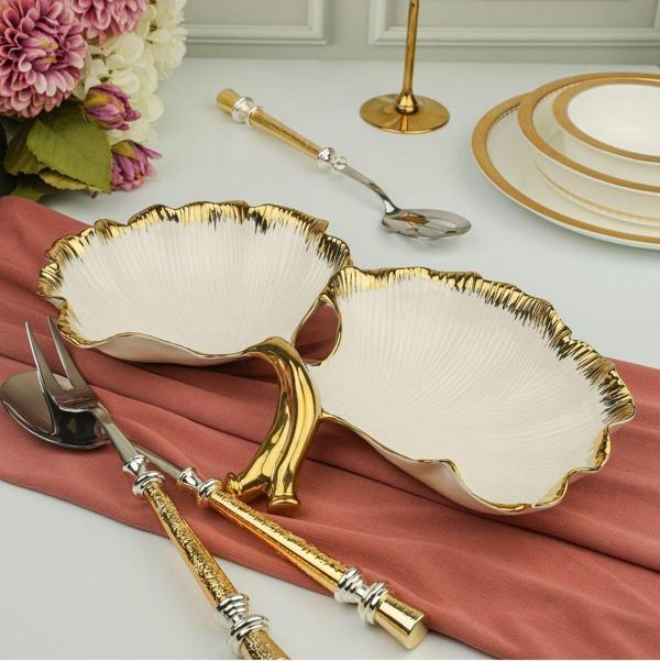 Roy King Albero Gold Sunum Tabak 36*24*6 Cm - Image 1