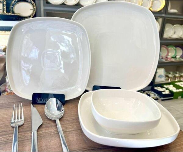 Roy King Ellıe Whıte Body 24 Parça 6 Kişilik Yemek Takımı - Image 1