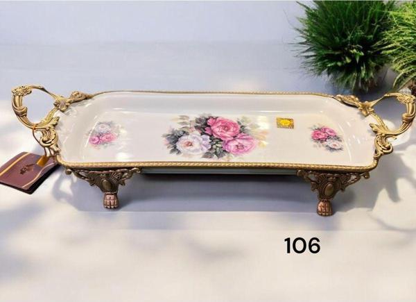 Roy King Antique Dikd.Sunum Tabak 39*14*8 Cm - Image 1