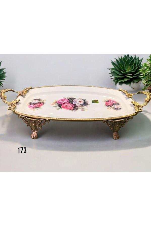 Roy King Antique Dikd.Sunum Tabak 44*22*9 Cm - Image 1