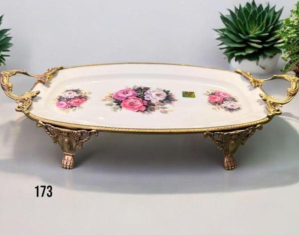 Roy King Antique Dikd.Sunum Tabak 44*22*9 Cm - Image 1