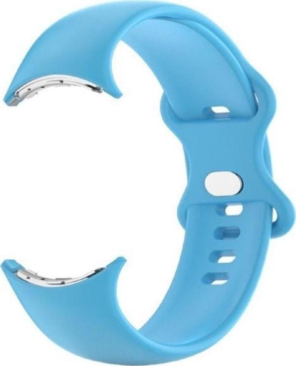 Coverzone Google Pixel Watch Ile Uyumlu Kordon Esnek Silikon Malzeme Suya Karşı Dirençli Lissome Silikon Kayış - Image 1