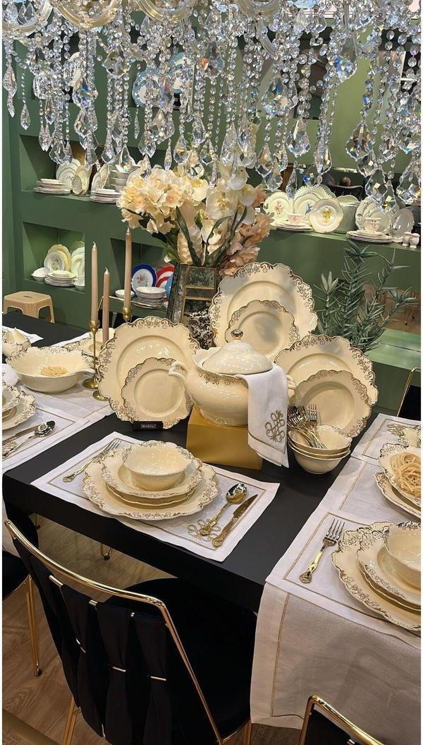 Roy King Royking 62 Parça Luxury 12 Kişilik Yemek Takımı - Image 1