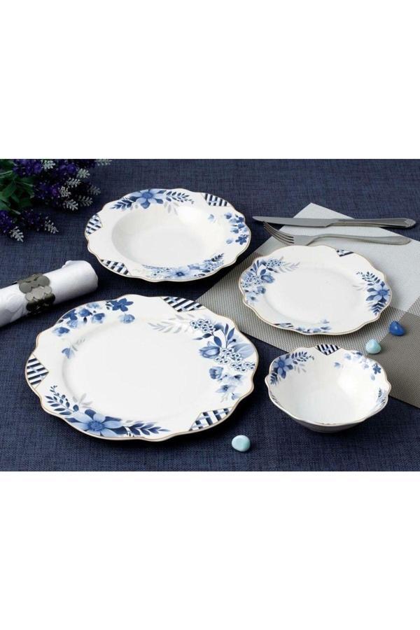 Roy King Blue Garden 24 Prç.Yemek Takımı - Image 1
