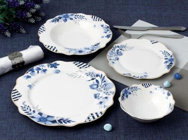 Roy King Blue Garden 24 Prç.Yemek Takımı - Image 1