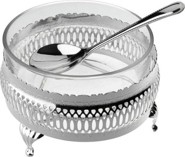 Roy King Queen Anne Qa 68 Standlı Kaşıklı Kase Gümüş 12 Cm - Image 1