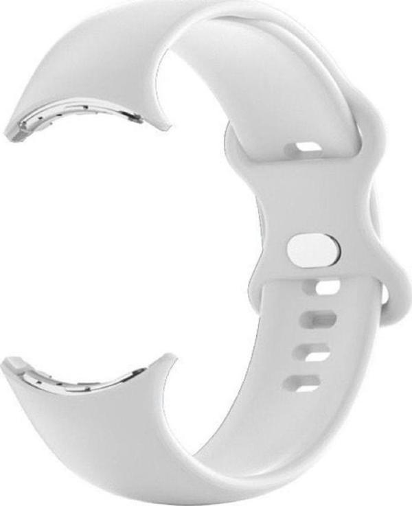 Coverzone Google Pixel Watch Ile Uyumlu Kordon Esnek Silikon Malzeme Suya Karşı Dirençli Lissome Silikon Kayış - Image 1