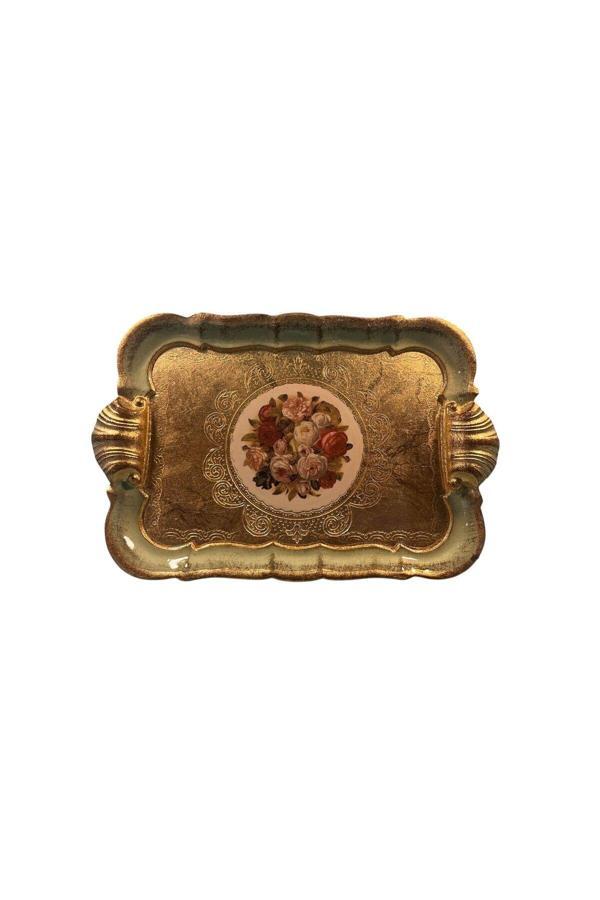 Roy King Ması Ms45 Dikd.İstridye Kulp Kahve Tepsi 28*19 Sage - Image 1
