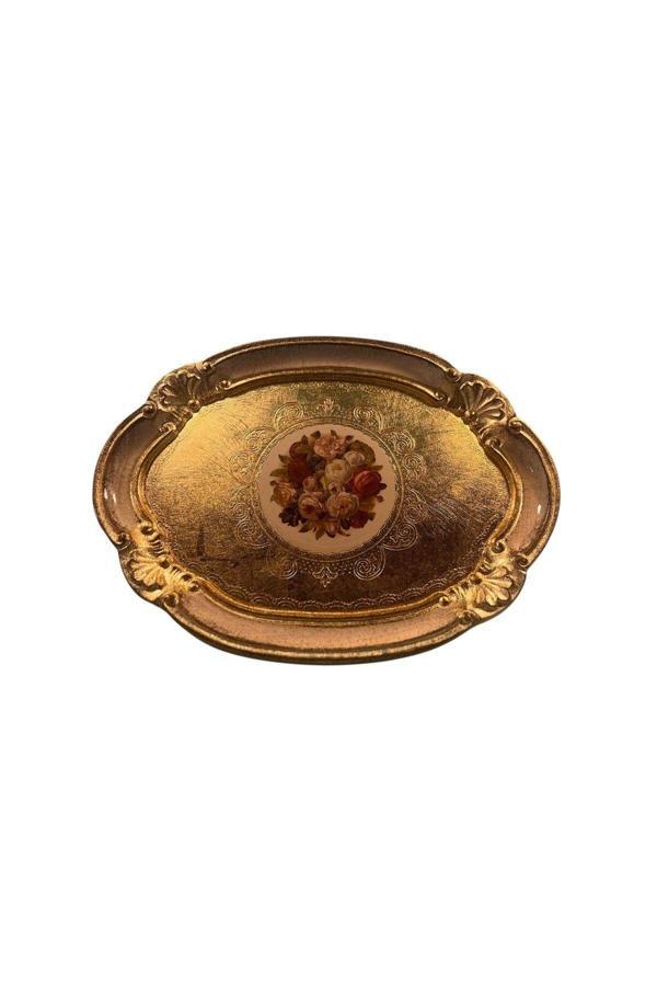 Roy King Ması Ms47 Oval Kahve Tepsi 30*22 Ivory - Image 1