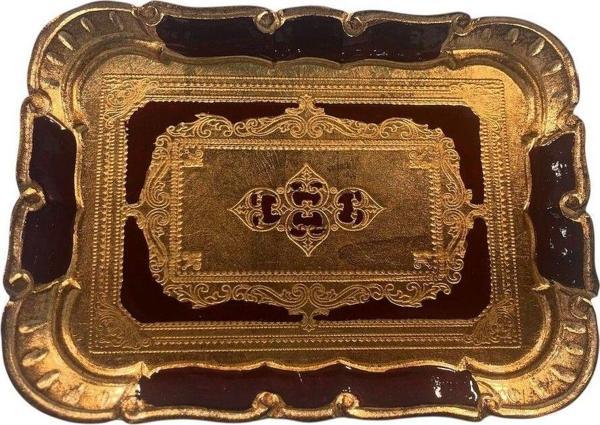 Roy King Ması Ms58 Dikd.Kahve Tepsi 26*19 Bordeaux - Image 1
