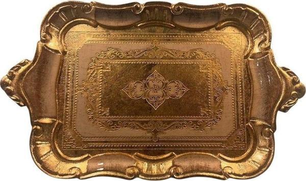 Roy King Ması Ms53 Dikd.Kulplu Kahve Tepsi 32*20 Ivory - Image 1