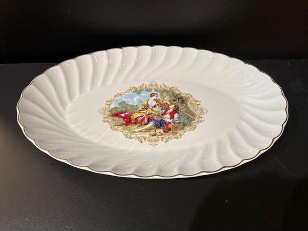 Roy King Lemoges Carmen Oval Sunum Tabak 40*25*5 Cm - Image 1