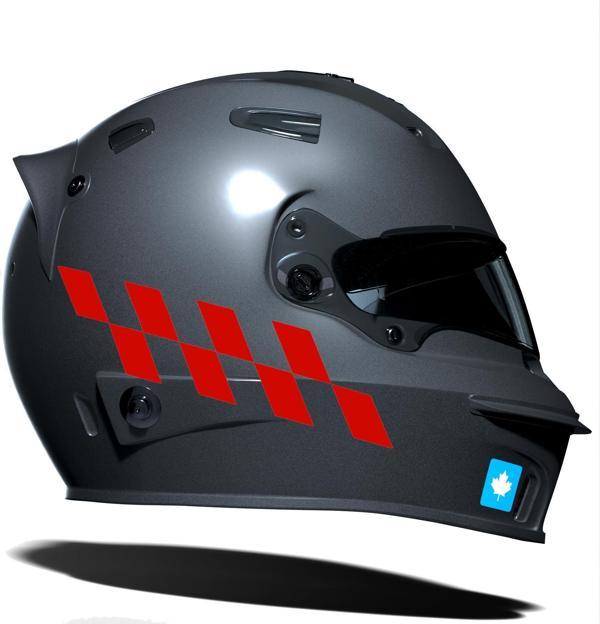 Bayrak Kırmızı Damalı Kask Motosiklet Sticker Takımı Çınar Extreme  - Image 1