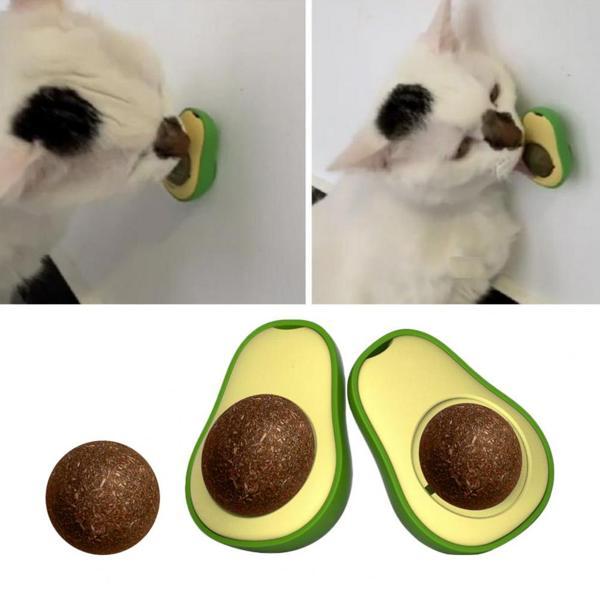 Avokado Dönen Kedi Nanesi Cat Oyun Topu Doğal Kedi Oyuncağı - Image 1
