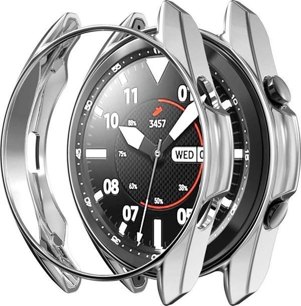 Coverzone Galaxy Watch 3 Ile Uyumlu 45 Mm ( Önü Açık ) Wafture Silikon Kılıf Watch 3 41 Mm Akıllı Saat Kılıf - Image 1