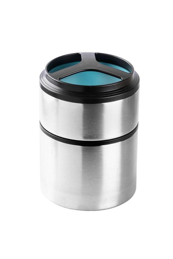 TEDEMEI MAVİ 2 KATLI PASLANMAZ ÇELİK YUVARLAK TERMOS 1.5L - Image 1