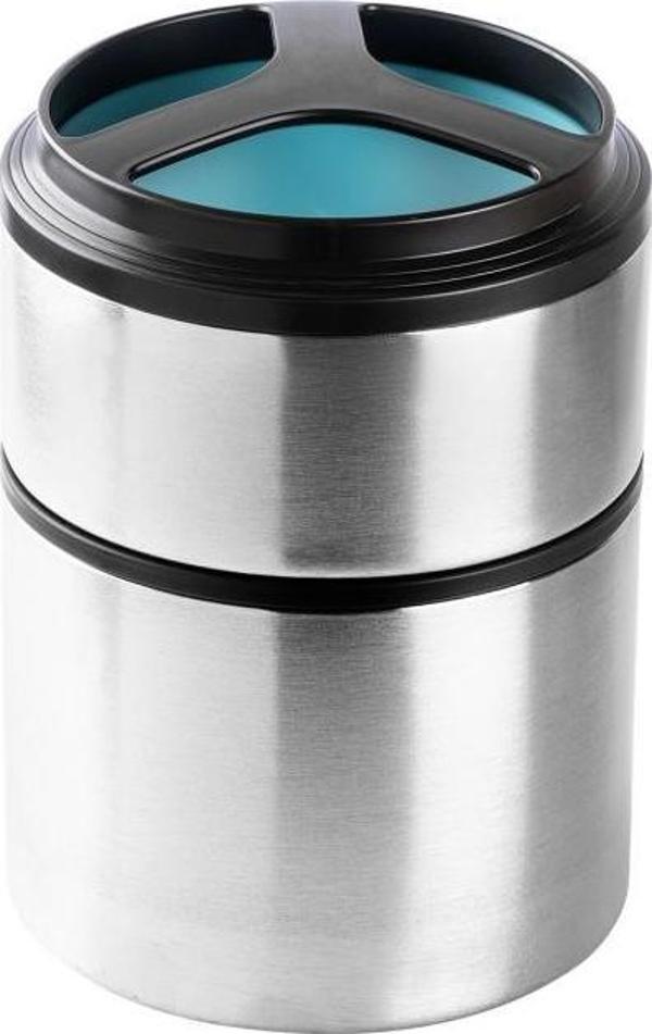 TEDEMEI MAVİ 2 KATLI PASLANMAZ ÇELİK YUVARLAK TERMOS 1.5L - Image 1