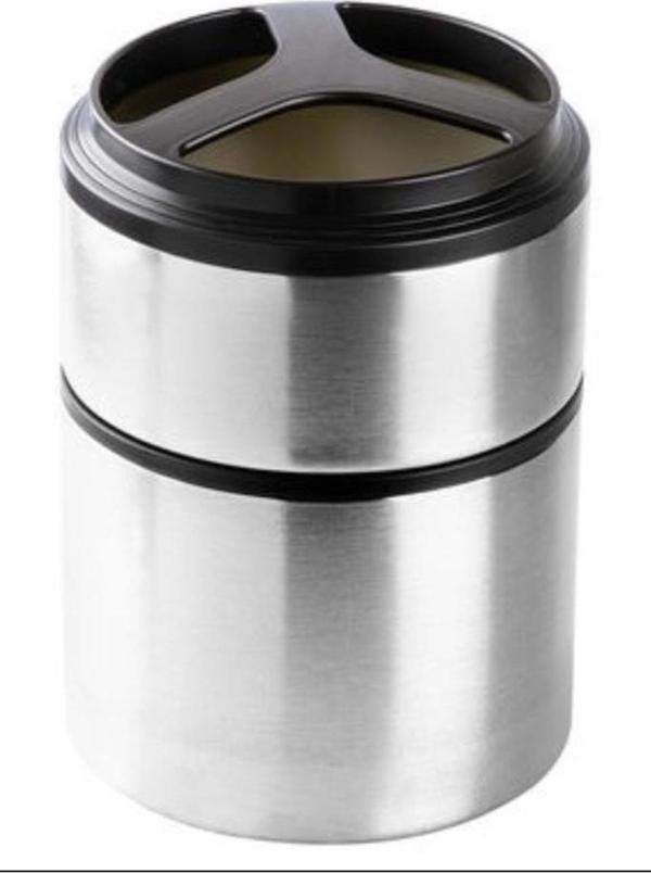 Tedemeı Yeşil 2 Katlı Paslanmaz  Çelik Yuvarlak Termos 1.5L (Elvin Home Concept) - Image 1