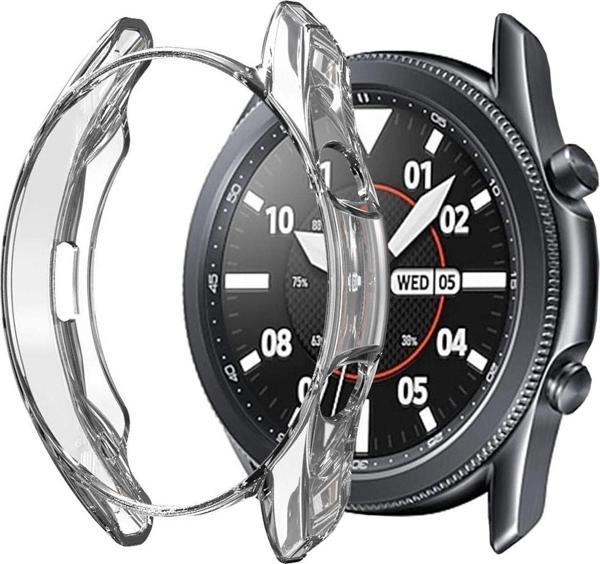 Coverzone Galaxy Watch 3 Ile Uyumlu 45 Mm ( Önü Açık ) Wafture Silikon Kılıf Watch 3 41 Mm Akıllı Saat Kılıf - Image 1