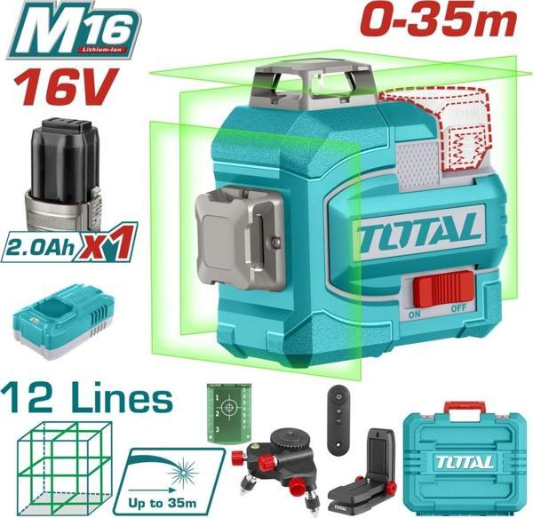 Total Li-İon Akülü Lazer Hizalama Kumandalı Standlı Tam Takım Yüksek Kalite TLL301201E - Image 1