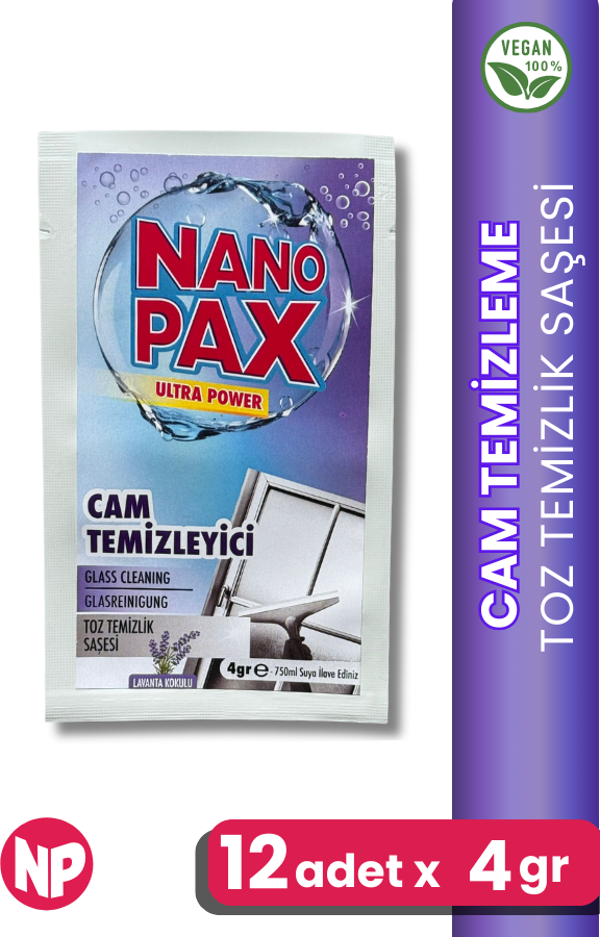 CAM TEMİZLİK TOZ TEMİZLİK SAŞESİ (12 adet X 4gr) - Image 1