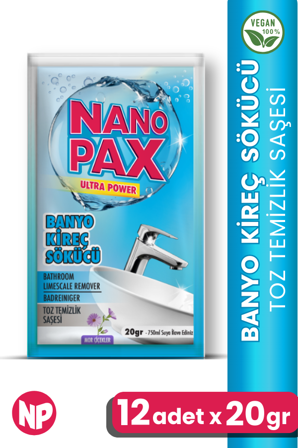 BANYO - KİREÇ SÖKÜCÜ TOZ TEMİZLİK SAŞESİ (12 adet X 20gr) - Image 1