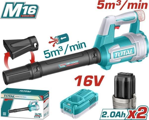 Total LI-ION ÇİFT AKÜLÜ 16V HAVA ÜFLEME MAKİNASI TABLI168082E Yüksek Kalite - Image 1