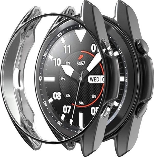 Coverzone Galaxy Watch 3 Ile Uyumlu 45 Mm ( Önü Açık ) Wafture Silikon Kılıf Watch 3 41 Mm Akıllı Saat Kılıf - Image 1
