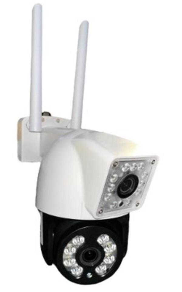 OKam O-Kam-3011 Çift Kameralı Full HD 4 MP Gece Görüşlü IP Wi-Fi PTZ Güvenlik Kamerası - Image 1