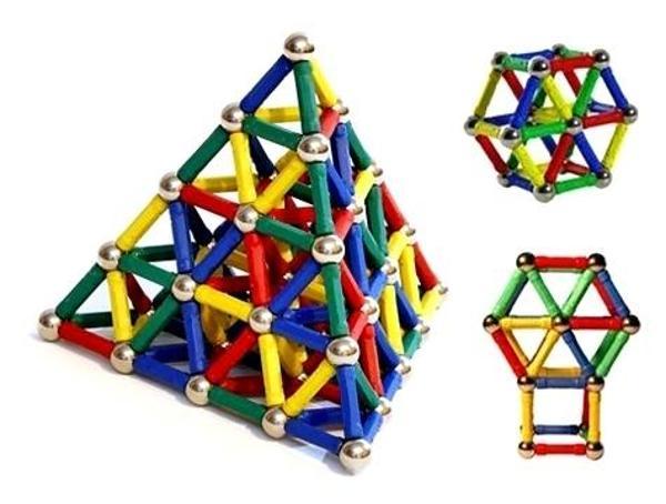 Magnastix 74 Parça Manyetik Lego Seti - Image 1