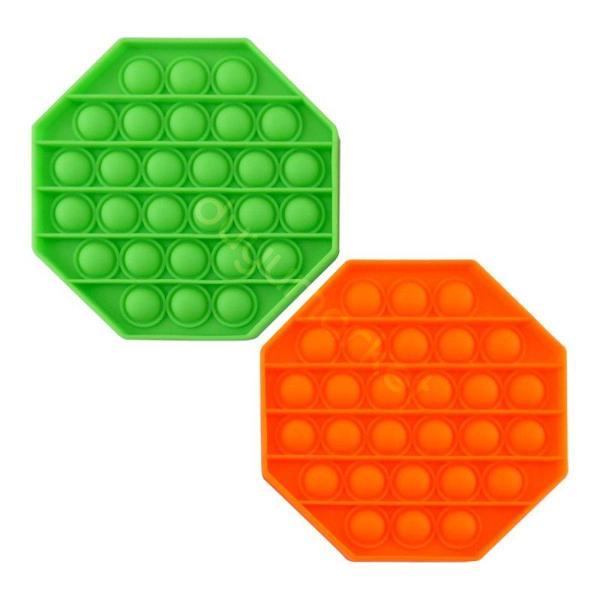 Sekizgen Tek Renk Pop Push İt Anti Stres Baloncukları Bubble Fidget - Image 1