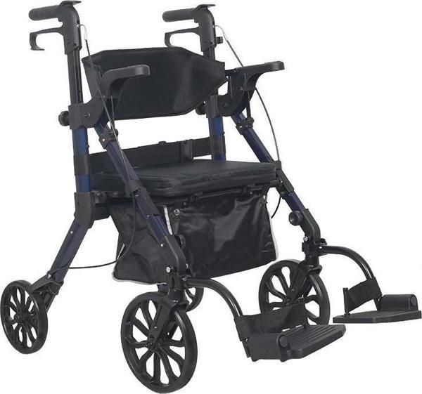 Loco Wheelator Alüminyum Rollator | Katlanır Yapı, Güvenli Fren, Yüksek Taşıma Kapasiteli, PR-898 - Image 1
