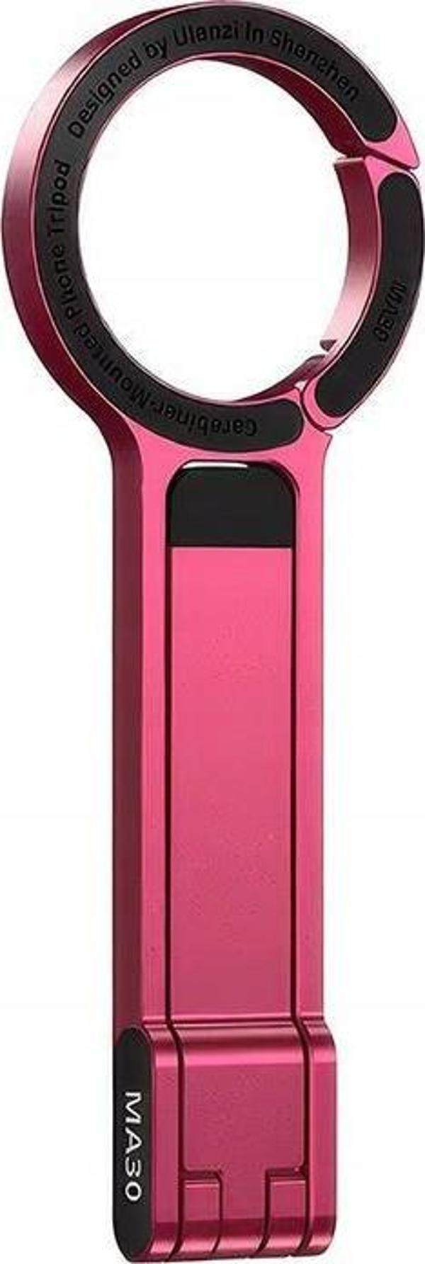 Ulanzi MA30 Karabinerli Manyetik Telefon Tripodu Magenta - M056 - Image 1