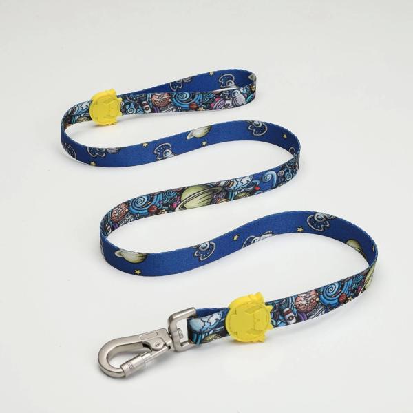 Lindo Dogs Apollo Köpek Gezdirme Kayışı Mavi/Sarı Medium - Image 1