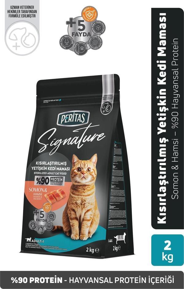 Signature Somonlu Kısırlaştırılmış Yetişkin Kedi Maması 2 Kg - Image 1