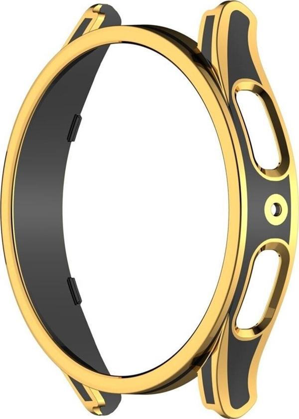 Coverzone Galaxy Watch 5 Ile Uyumlu 44mm Sert Pc Kasa Koruma Watch 5 Ile Uyumlu Gard Çerçeve Yellow-black - Image 1