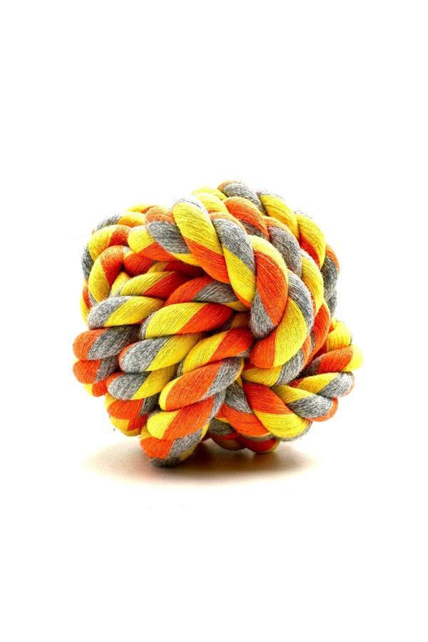Tasma Market Büyük Boy Düğümlü Köpek Oyun Topu 9Cm - Image 1