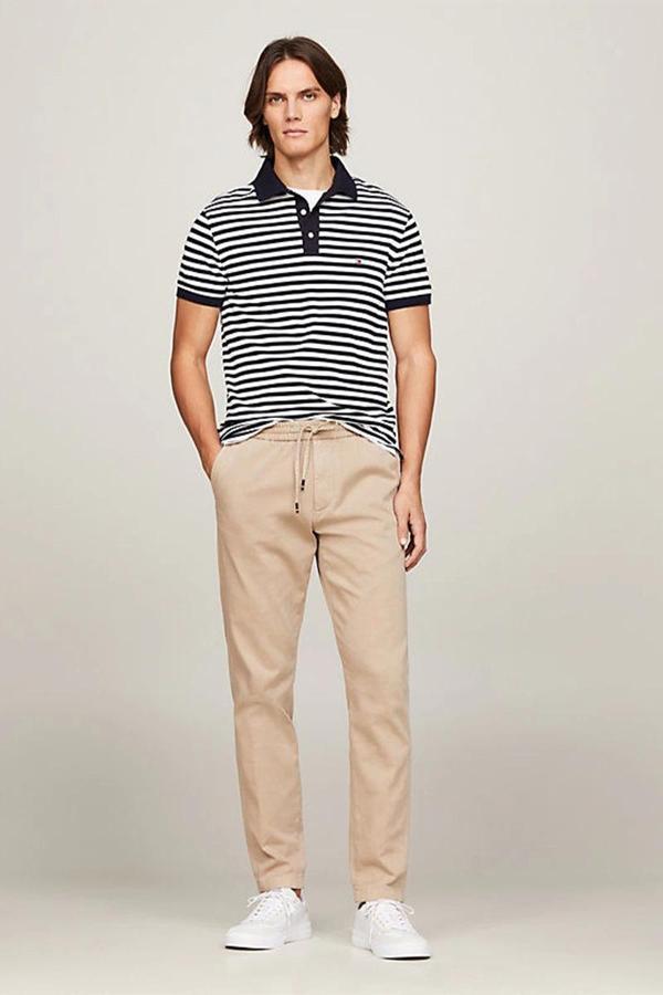 Tommy Hilfiger CHINO HARLEM PO DRW STRCTRE GMD Erkek Bej Pantolon MW0MW33918AEG - Image 1