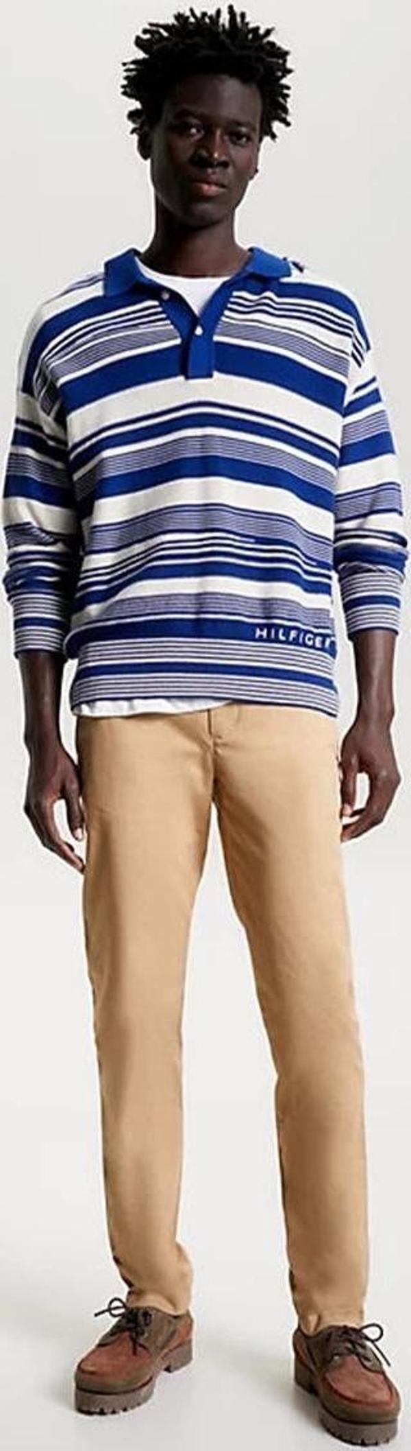 Tommy Hilfiger CHINO BLEECKER 1985 PIMA COTTON Erkek Bej Pantolon MW0MW26619RBL - Image 1