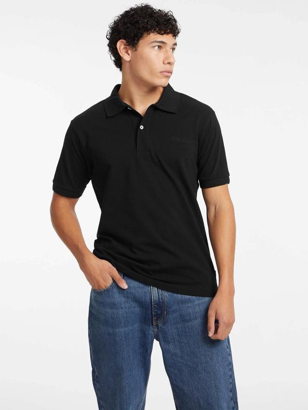 Guess Jeans GJ SS EMBRO LOGO POLO Erkek Siyah T-shirt M4BP29KCJV1-JBLK - Image 1