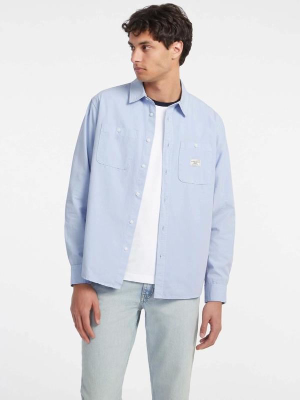Guess Jeans GJ LS REG POCKETS SHIRT Erkek Mavi Gömlek M4YH37WGCF1-G76S - Image 1