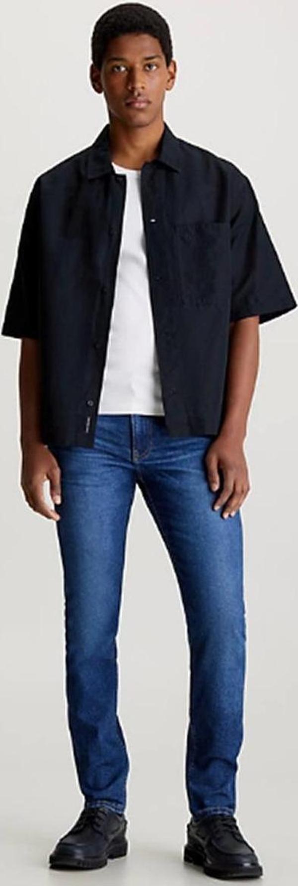 Calvin Klein SLIM TAPER Erkek Denim Jeans J30J324849-1BJ - Image 1