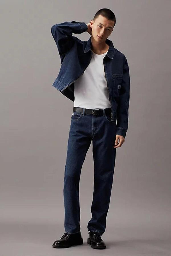 Calvin Klein AUTHENTIC STRAIGHT Erkek Denim Jeans J30J324812-1BJ - Image 1