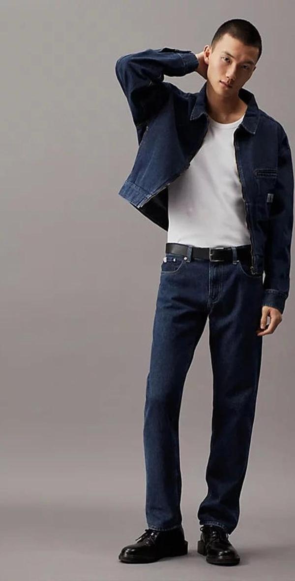 Calvin Klein AUTHENTIC STRAIGHT Erkek Denim Jeans J30J324812-1BJ - Image 1