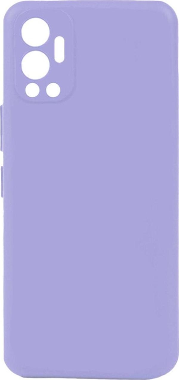 Coverzone Infinix Hot 12 Ile Uyumlu Kılıf ??soft Ve Pürüzsüz Dış Yüzey Biye Silikon Lila - Image 1