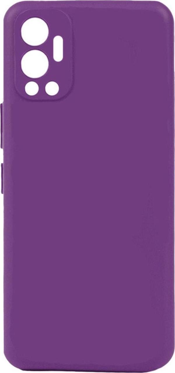 Coverzone Infinix Hot 12 Ile Uyumlu Kılıf ??soft Ve Pürüzsüz Dış Yüzey Biye Silikon Mor - Image 1
