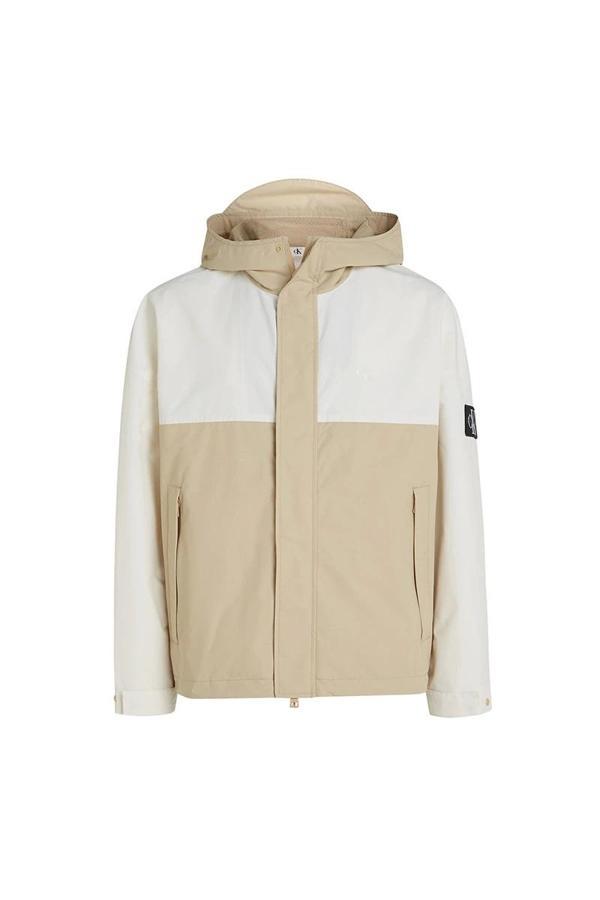 CK Jeans RIPSTOP WINDBREAKER Erkek Beyaz Yağmurluk J30J325588-YBI - Image 1