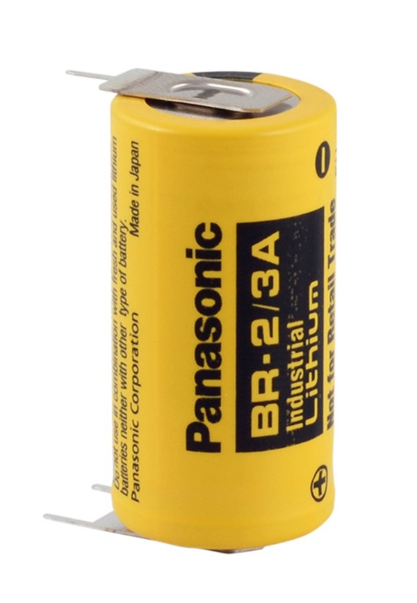 PANASONIC BR 2/3 A 3 V LITHIUM SARI PUNT. PİL - Image 1